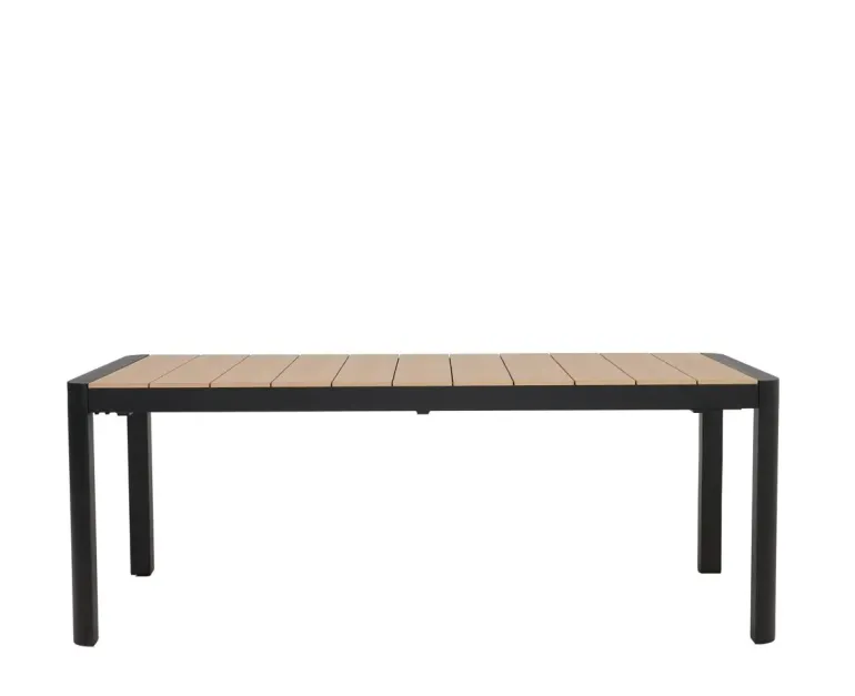 Lohals Udtræksbord 95 x 205/275 cm - Mørkegrå/Nonwood