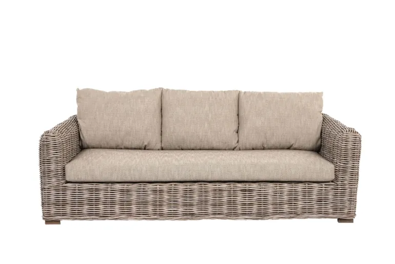 Macao 3-personers havesofa - Naturrattan