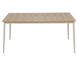 Malmø Andrea Havemøbelsæt m/4 stole - 100x160 cm - Gråhvid