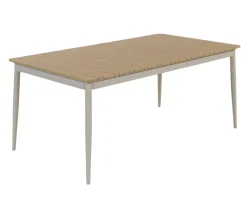 Malmø Andrea Havemøbelsæt til 4 personer - 100x180/235 cm - Gråhvid