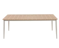 Malmø Andrea Havemøbelsæt til 6 personer - 100x200 cm - Gråhvid