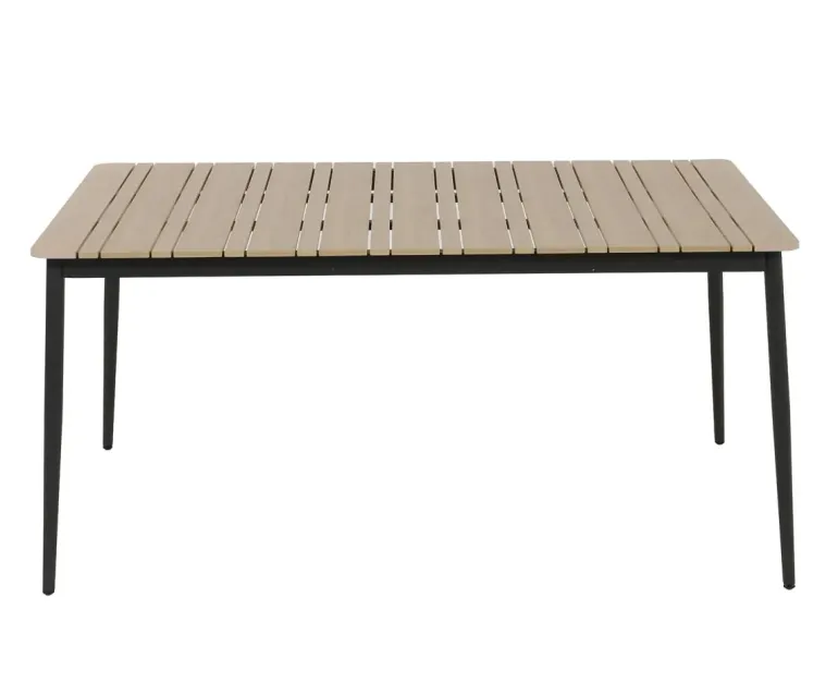 Malmø Geneve Havemøbelsæt til 4 personer - 100x160 cm - Mørkegrå