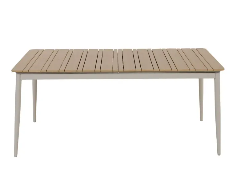Malmø Geneve Havemøbelsæt til 4 personer - 100x180/235 cm - Gråhvid