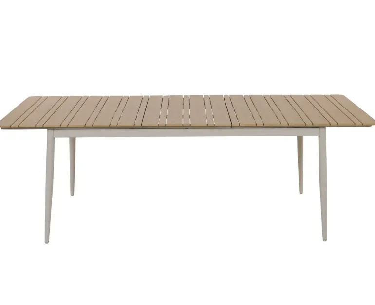 Malmø Geneve Havemøbelsæt til 4 personer - 100x180/235 cm - Gråhvid