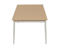 Malmø Geneve Havemøbelsæt til 4 personer - 100x180/235 cm - Gråhvid