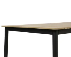 Malmø Havemøbelsæt med 6 positionsstole - 100x200 cm - Mørkegrå