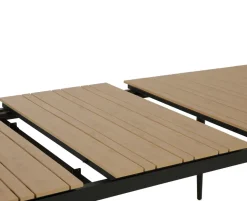 Malmø Sonja Havemøbelsæt til 4 personer - 100x180/235 cm - Mørkegrå