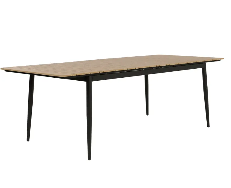 Malmø Sonja Havemøbelsæt til 4 personer - 100x180/235 cm - Mørkegrå