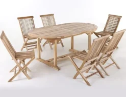 Marina Møen Havemøbelsæt 100x180/240 - Classic Teak