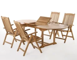 Mario Havemøbelsæt 100x180/240 - Kerneteak