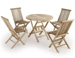 Møen Havemøbelsæt Ø90 - Classic Teak