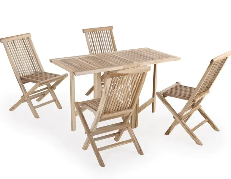 Møen Havemøbelsæt 65x130 - Classic Teak