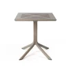 Nardi Clip cafebord 70x70 - Latte