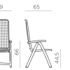 Nardi Clip Darsena Cafesæt 80x80 - Antracit