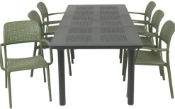 Nardi Libeccio Bora Havemøbelsæt 100x160/220 - Antracit/Agave