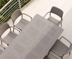 Nardi Libeccio havebord 100x160/220 - Latte