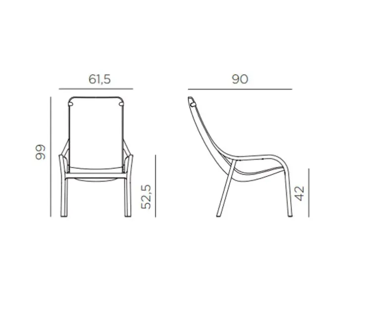 Nardi Net Loungestol - Sennep