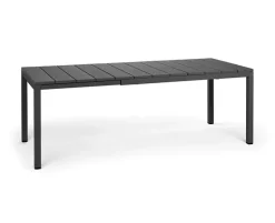 Nardi Rio Tiberina Havemøbelsæt - 85x140/210 - 4 stole - Antracit