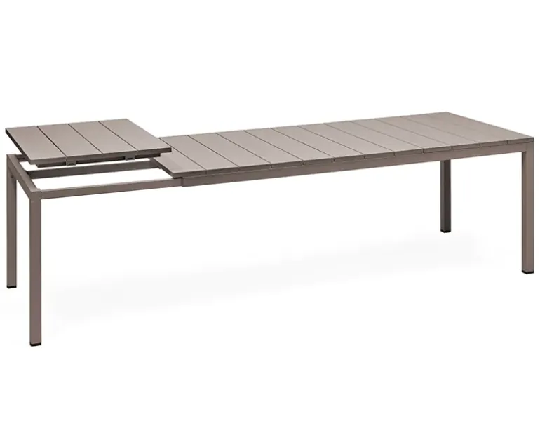 Nardi Rio Tiberina Havemøbelsæt - 100x210/280 - 6 stole - Latte