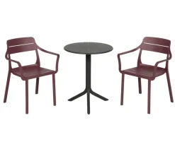 Nardi Spritz Cassia Cafesæt Ø60 - Antracite/Borgogna