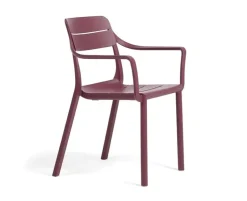 Nardi Tevere Cassia Havemøbelsæt - 90x147/211 - Latte / Borgogna