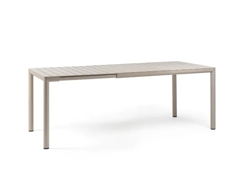 Nardi Tevere Tiberina Havemøbelsæt - 90x147/211 - Sand / Latte