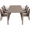 Nardi Tevere Tiberina Havemøbelsæt - 90x147/211 - Latte