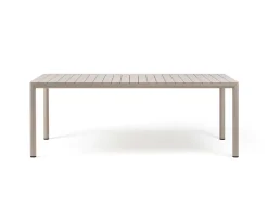 Nardi Tevere Tiberina Havemøbelsæt - 100x210/275 - 8 stole - Sand / Latte