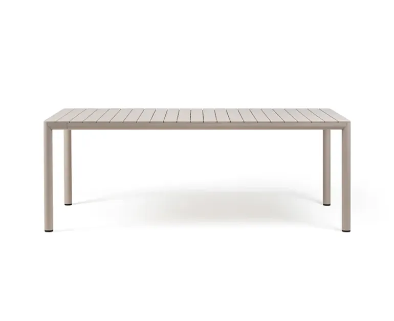 Nardi Tevere Tiberina Havemøbelsæt - 100x210/275 - 8 stole - Sand / Latte