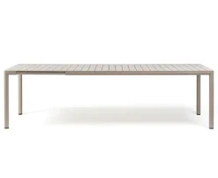 Nardi Tevere Tiberina Havemøbelsæt - 100x210/275 - 8 stole - Sand / Latte
