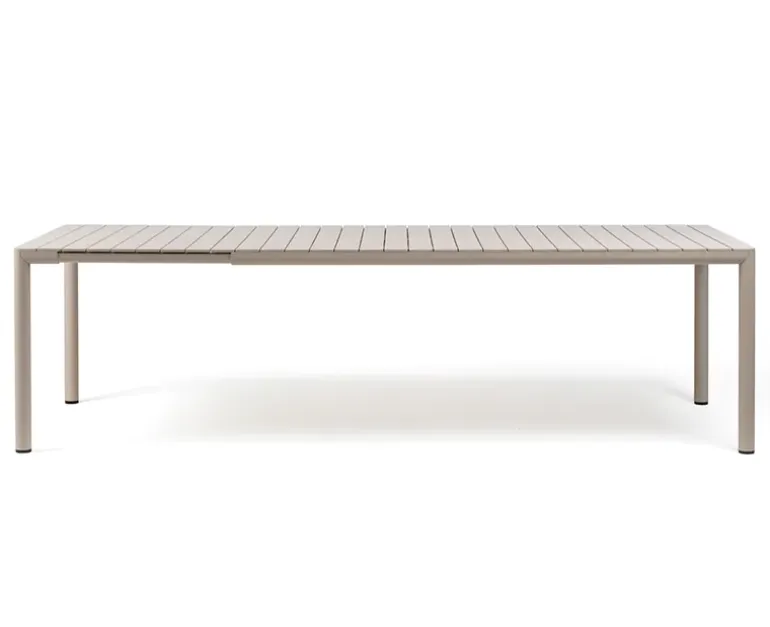 Nardi Tevere Tiberina Havemøbelsæt - 100x210/275 - 8 stole - Sand / Latte