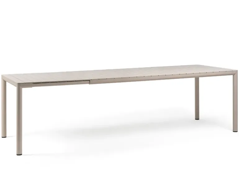 Nardi Tevere Tiberina Havemøbelsæt - 100x210/275 - 8 stole - Sand / Latte