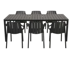 Nardi Tevere Tiberina Havemøbelsæt - 90x147/211 - Antracit