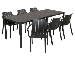 Nardi Tevere Tiberina Havemøbelsæt - 90x147/211 - Antracit