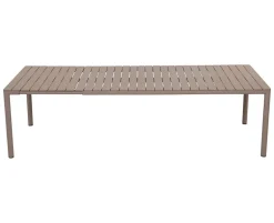 Nardi Tevere Tiberina Havemøbelsæt - 100x210/275 - 8 stole - Latte