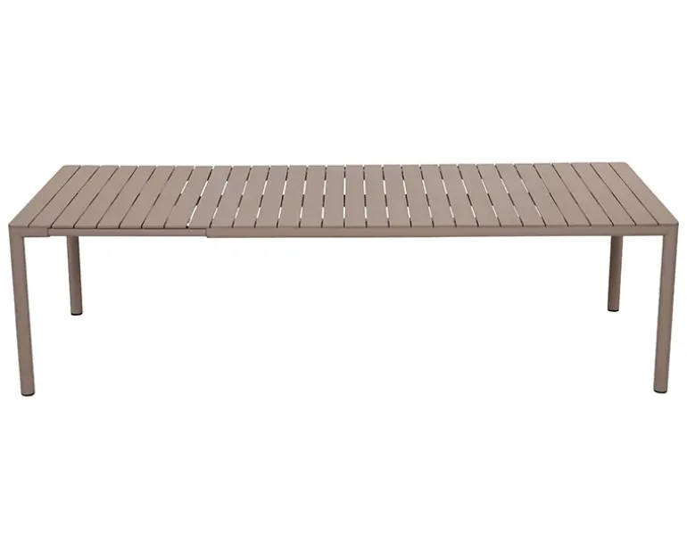Nardi Tevere Tiberina Havemøbelsæt - 100x210/275 - 8 stole - Latte