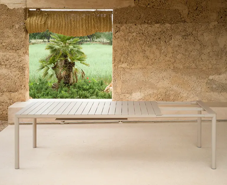 Nardi Tevere udtræksbord 100x210/275 - Sand