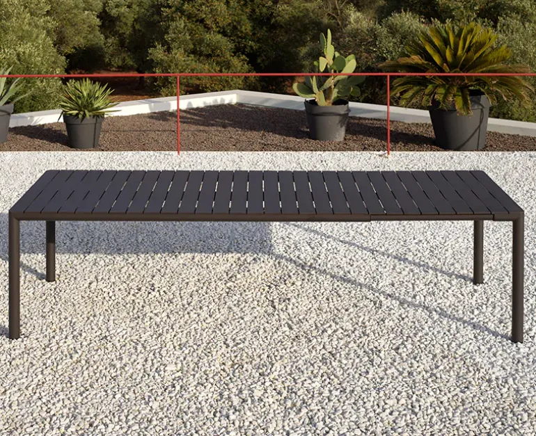 Nardi Tevere udtræksbord 100x210/275 - Antracit
