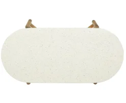 Olivia Sofabord 60x120x40 cm - Akacietræ/Terrazzo