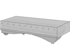 Overtræk Solvogn 202x74x30 cm.