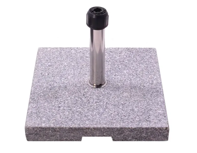 Parasolfod 45kg - Grå granit m/hjul