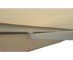 Pil markise - semikassette med motor - 3,5 x 3 meter - Hvid/Beige