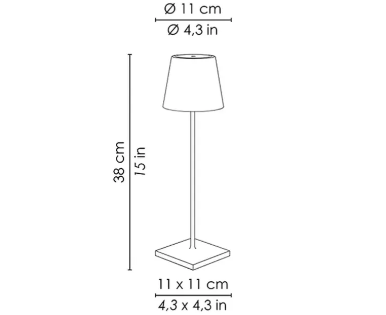 Poldina LED lampe - Hvid