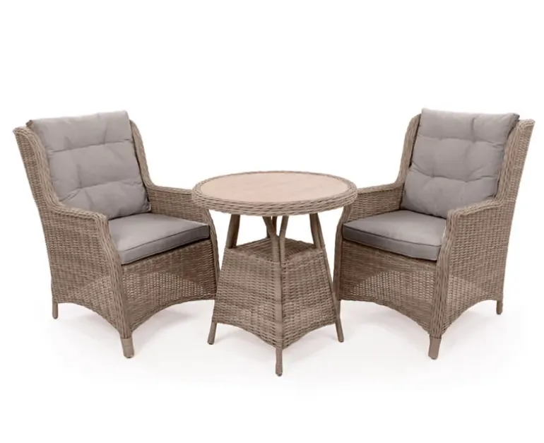 Rio Cafesæt Ø70 inkl. 2 Loungestole m/ EASY DRY hynder - Dusty