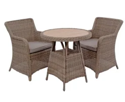 Rio Cafesæt Ø70 inkl. Spisestole m/ EASY DRY hynder - Dusty