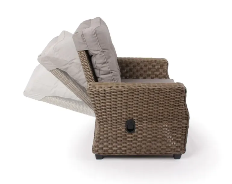Rio Loungestol m/EASY DRY hynder og justerbar ryg - Dusty