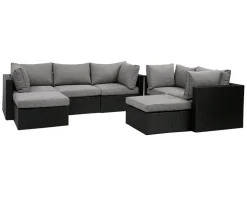 Sala Modul Loungesæt - 3 + 2-personers sofa inkl. EASY DRY hynder - Sort