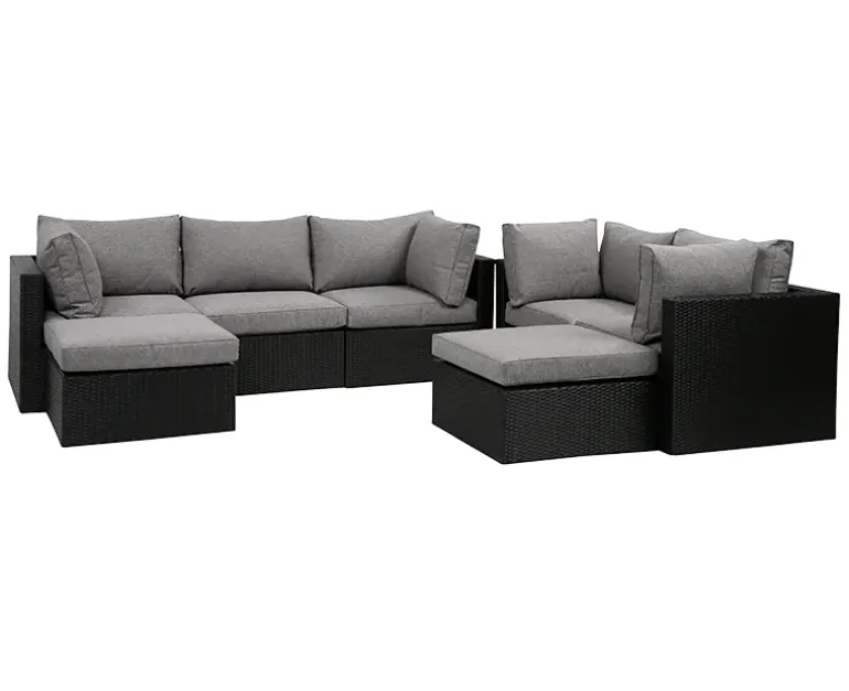 Sala Modul Loungesæt - 3 + 2-personers sofa inkl. EASY DRY hynder - Sort