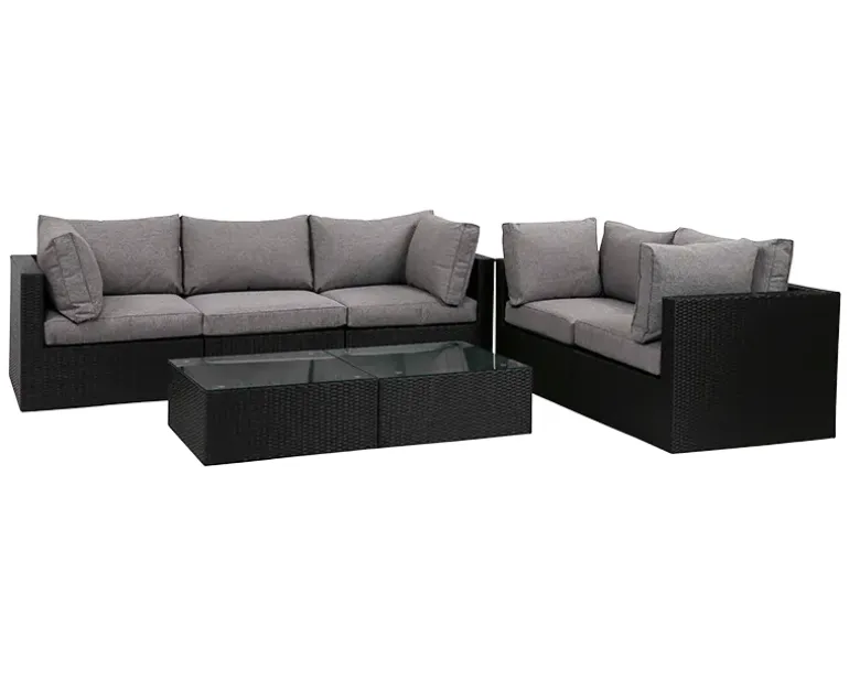 Sala Modul Loungesæt - 3 + 2-personers sofa inkl. EASY DRY hynder - Sort