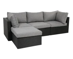 Sala Modul Loungesæt med chaiselong inkl. EASY DRY hynder - Sort